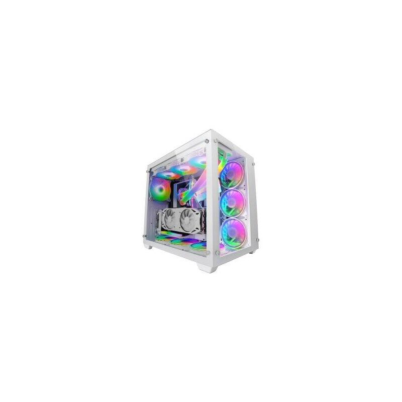 Embalaje Dañado/Desprecintado (Km0) Caja E-Atx Torre Gaming Mars Gaming Mcv3 White Xxl Premium Custom Doble Ventana De Cristal Tem