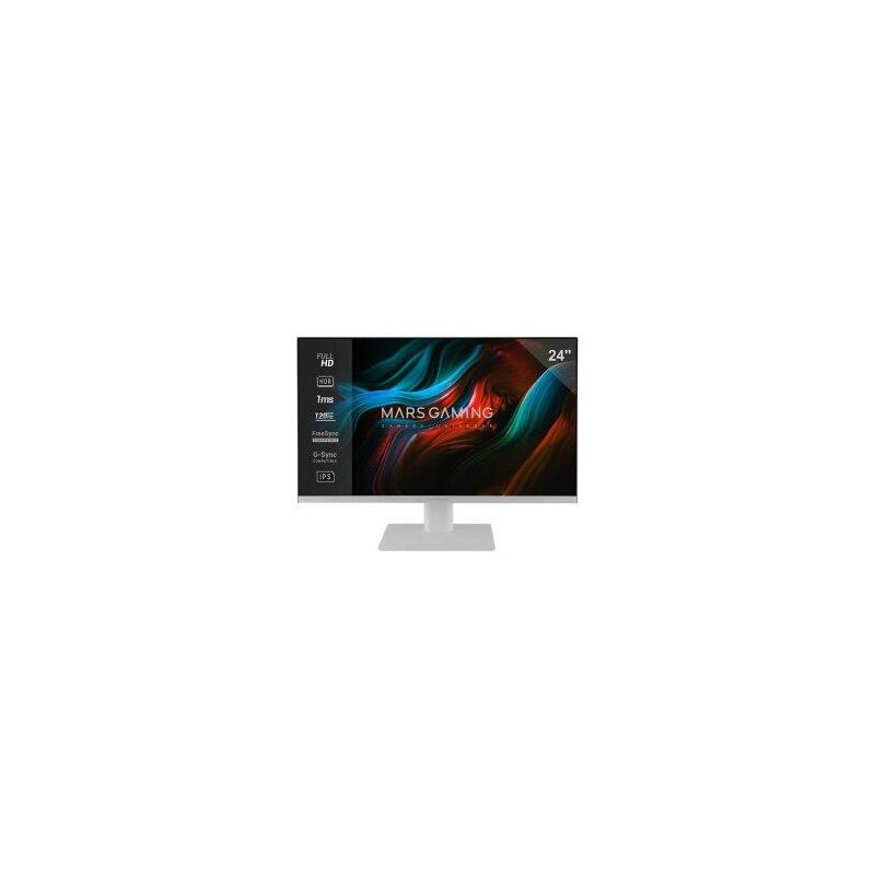 Embalaje Dañado/Desprecintado (Km0) Monitor 24" Dp Hdmi Mars Gaming Mv24 Ips Fhd 120hz 1ms 250cd/Mâ² Vesa 100x100 Blanco