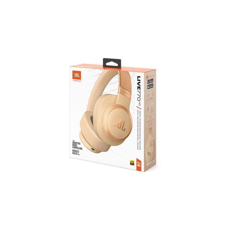 Embalaje Deteriorado - Jbl Live 770nc Bluetooth Wireless On-Ear Headphones Sandstone Eu - Only Box Damage 1200130005183-D