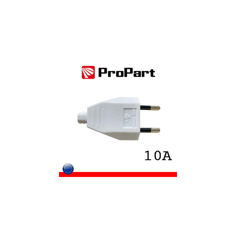 Enchufe 10a Esquinas Cuadradas De Polibag