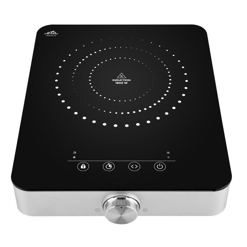 Encimera Eta Eta011190000 Número De Quemadores Zonas De Cocción 1, Touch Control, Negro, Inducción