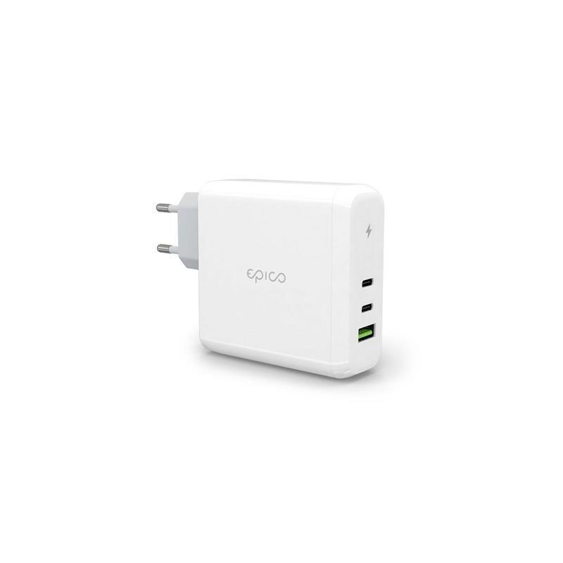 Epico Cargador 100w Gan 2xusb-C 1xusb-A - Blanco