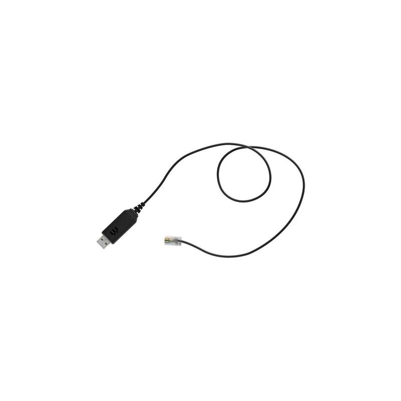 Cable Adaptador Usb Epos Cehs-Ci 02, Conector Usb-A > Conector Rj-45 Negro, Para Cisco, Etc. 1000747