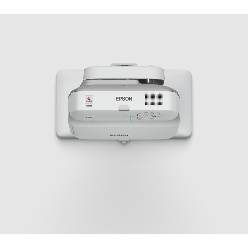 Epson Eb-685wi Proyector 3lcd 3500 Lúmenes (Blanco) 3500 Lúmenes (Color) Wxga (1280 X 800) 16:10 720p Lan Gris Blanco
