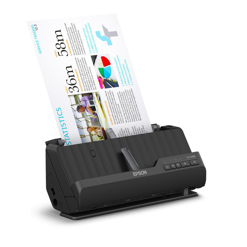 Epson Es-C320w Escáner De Alimentación En Hoja A Dos Caras A4/Legal 600 Ppp X 600 Ppp