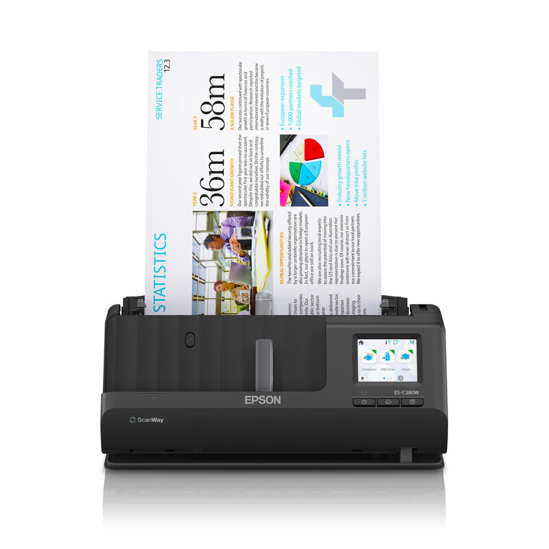 Epson Es-C380w Escáner De Alimentación En Hoja A Dos Caras A4/Legal