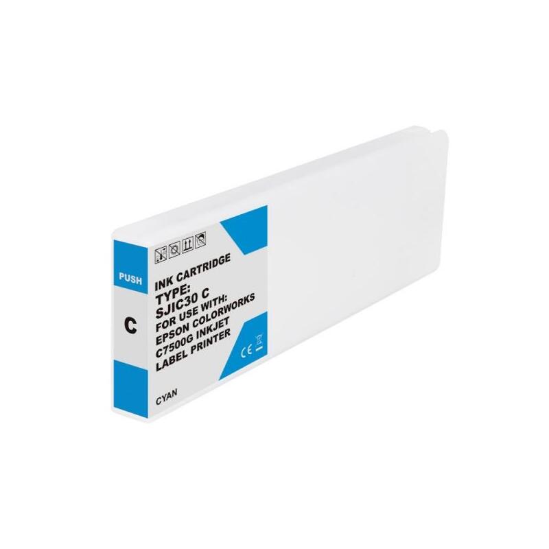 Epson Sjic30p Cyan Tinta Pigmentada Generico - Reemplaza C33s020640/Sjic30p(C)