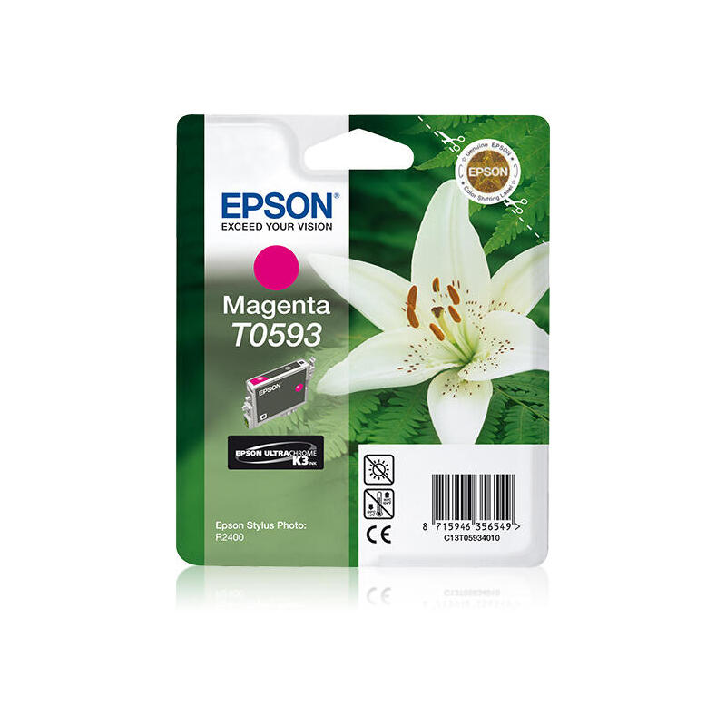 Epson Tinta Original Magenta 520 Pag. Stylus Photo R/2400 (T0593)