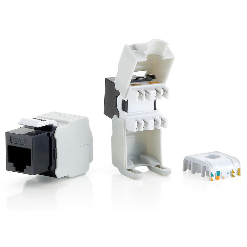 Equip Conector Keystone Cat6a Rj45 Hebra Bolsa 8 Unidades Conector Sin Necesidad De Herramientas