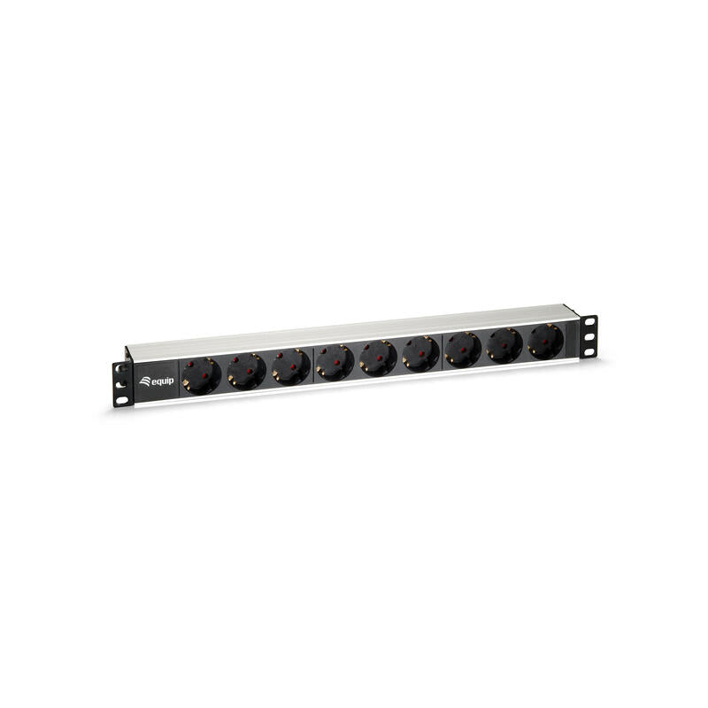 Equip Regleta Alimentacion Aluminio Rack 19 1u 9 Tomas