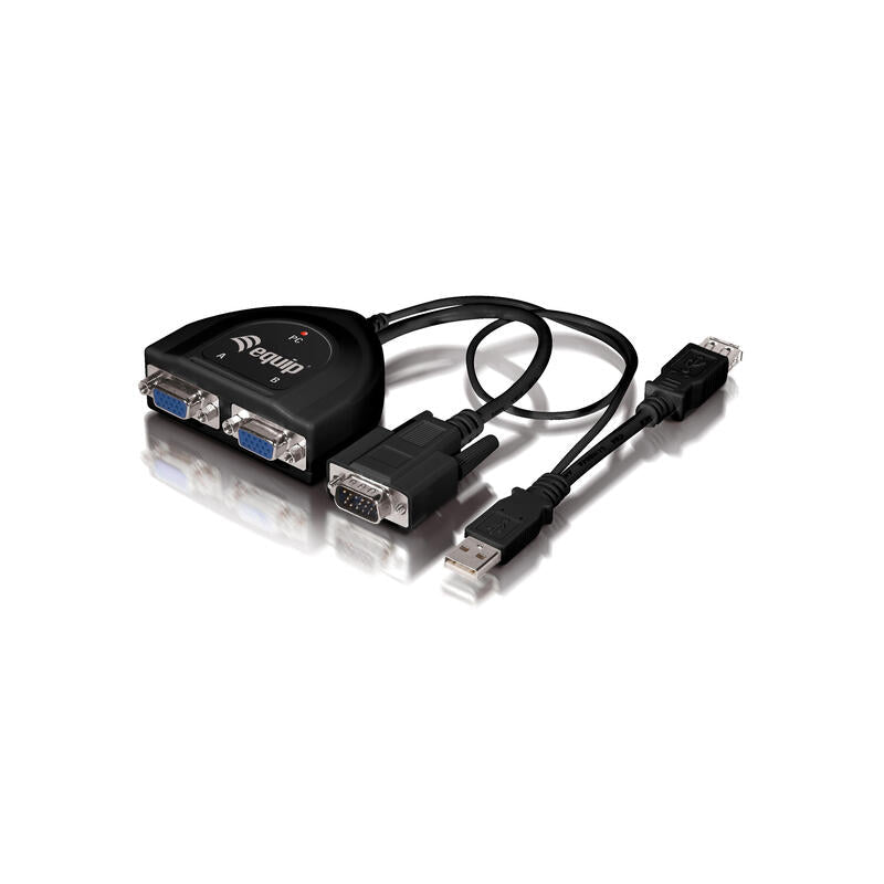 Equip Splitter Vga 2 Puertos 450mhz Alimentado Por Usb