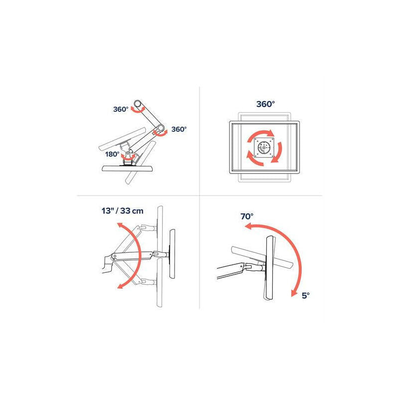 Ergotron Lx Desk Mount Lcd Arm Alu, Soporte Para Monitor Plateado 45-241-026