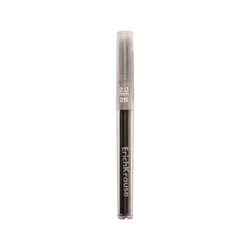 Erichkrause Set De 5 Minas De Recambio Draft Para Portaminas - 2.0 Mm - 2b - Color Negro