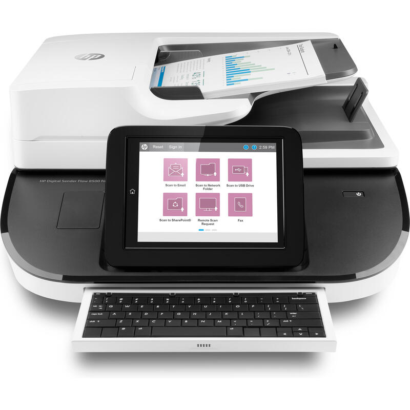 Escaner Scanjet Entreprise Flow 8500 Fn2 Hp Estación De Trabajo Para Captura De Documentos Hp Digital Sender Flow 8500 Fn2