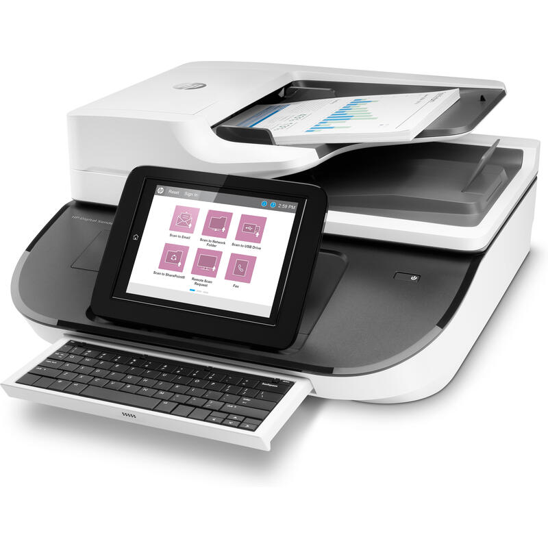 Escaner Scanjet Entreprise Flow 8500 Fn2 Hp Estación De Trabajo Para Captura De Documentos Hp Digital Sender Flow 8500 Fn2