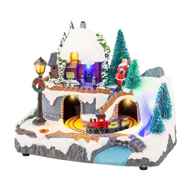 Escena Navideña Con Led 20,8 X 16,3 X 13,90 Cm