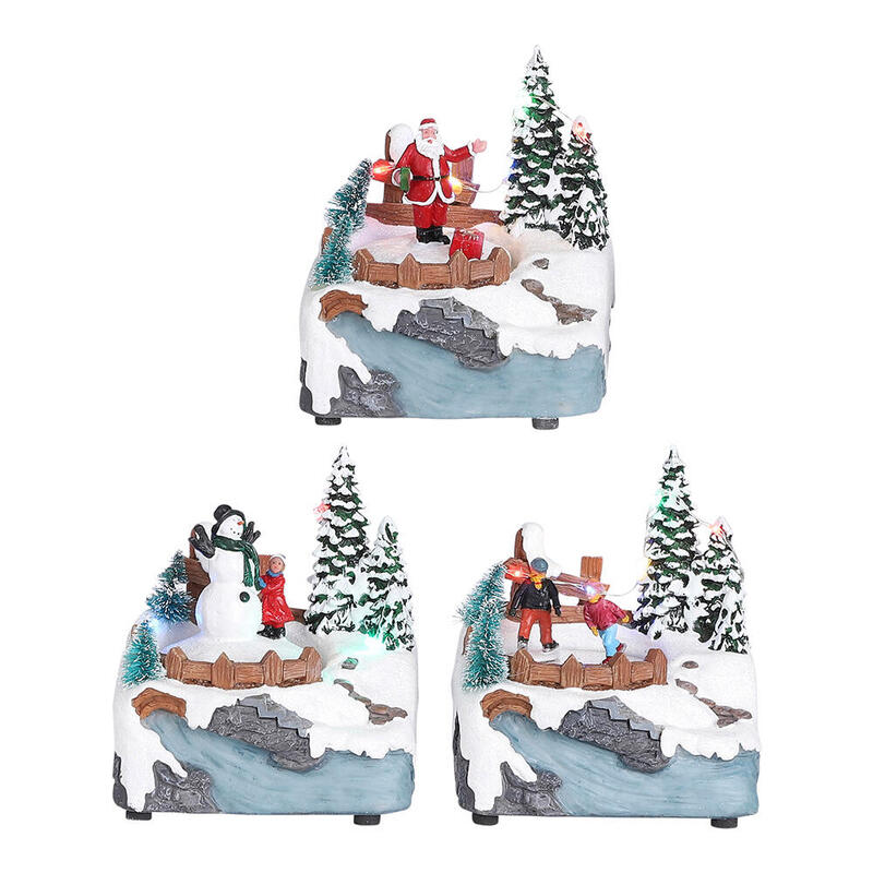 Escena Navideña Modelos Surtidos 11x9x13,5cm