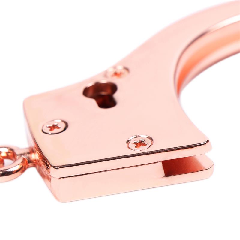 Esposas Oro Rosa Con Llaves De Calavera