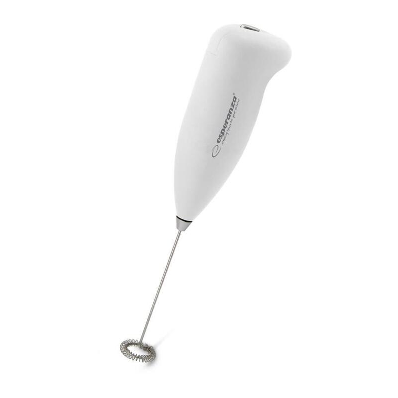 Espumador De Leche Manual Esperanza Latte Ekf001w (Color Blanco)