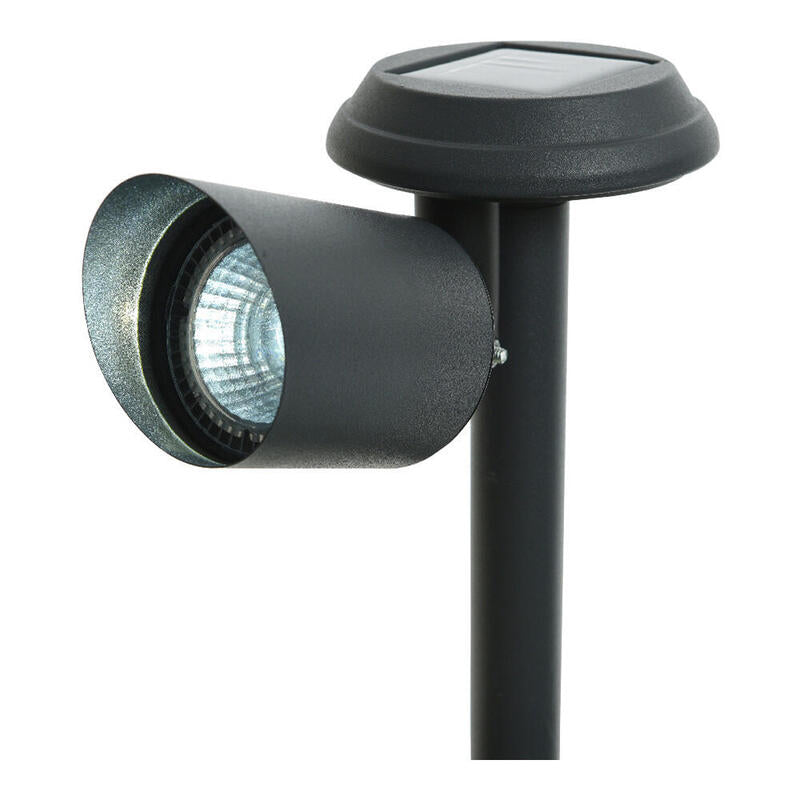 Estaca De Jardin Proyector Solar Led 3lm 6400k 45° 10x17x25,5cm