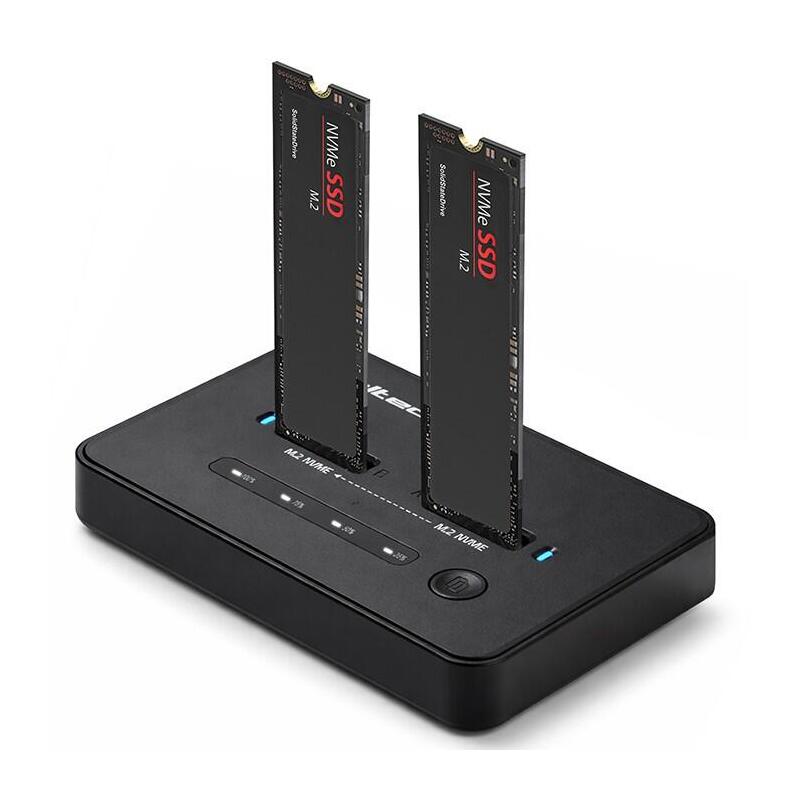 Estación De Acoplamiento Ssd M.2 Nvme Pcie Usb-C 20 Gb/S, Clonación Dual Sin Conexión De 2 X 8 Tb
