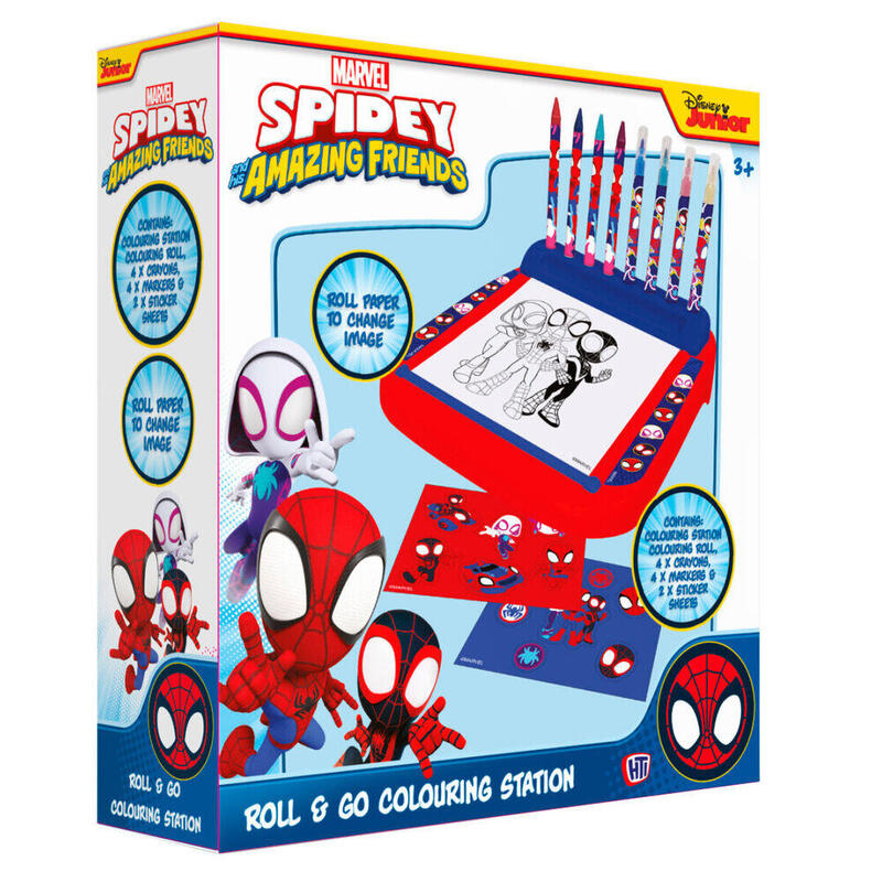 Estacion Dibujo Roll & Go Spidey Marvel