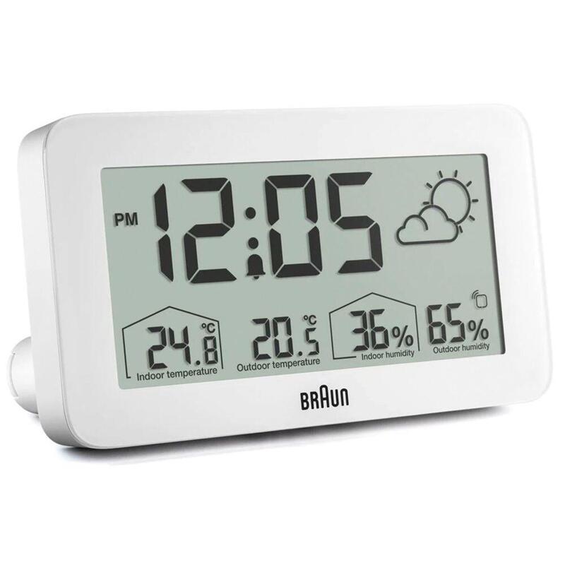 Estación Meteorológica Digital Braun Bc 13 W Dcf Blanco