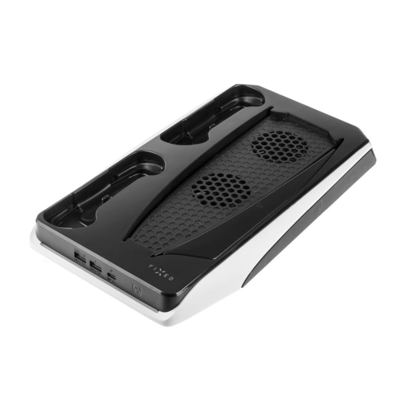 Estacion Multifuncional Fija Para Ps5, Negro Y Blanco