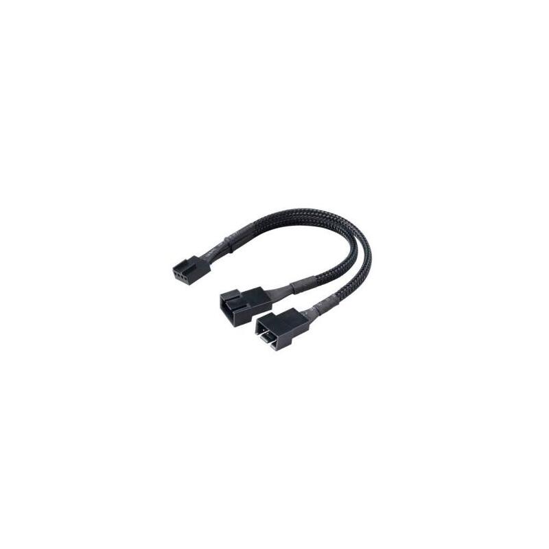 Este Cable Divisor Pwm Permite Conectar 2 Ventiladores Pwm En Un Solo Conector Pwm De La Placa Base. También Se Puede Utilizar En Los Ventiladores De 3 Pines, En Este Caso El Ventilador Estará Siempre En La Rotación Máxima.