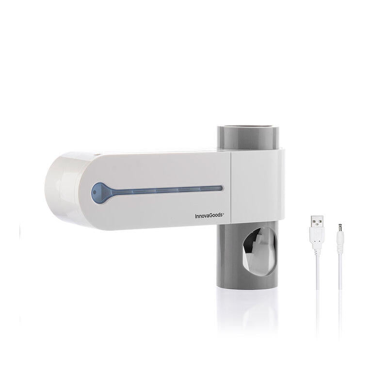 Esterilizador Uv De Cepillos Dentales Con Soporte Y Dispensador De Dentífrico Smiluv Innovagoods