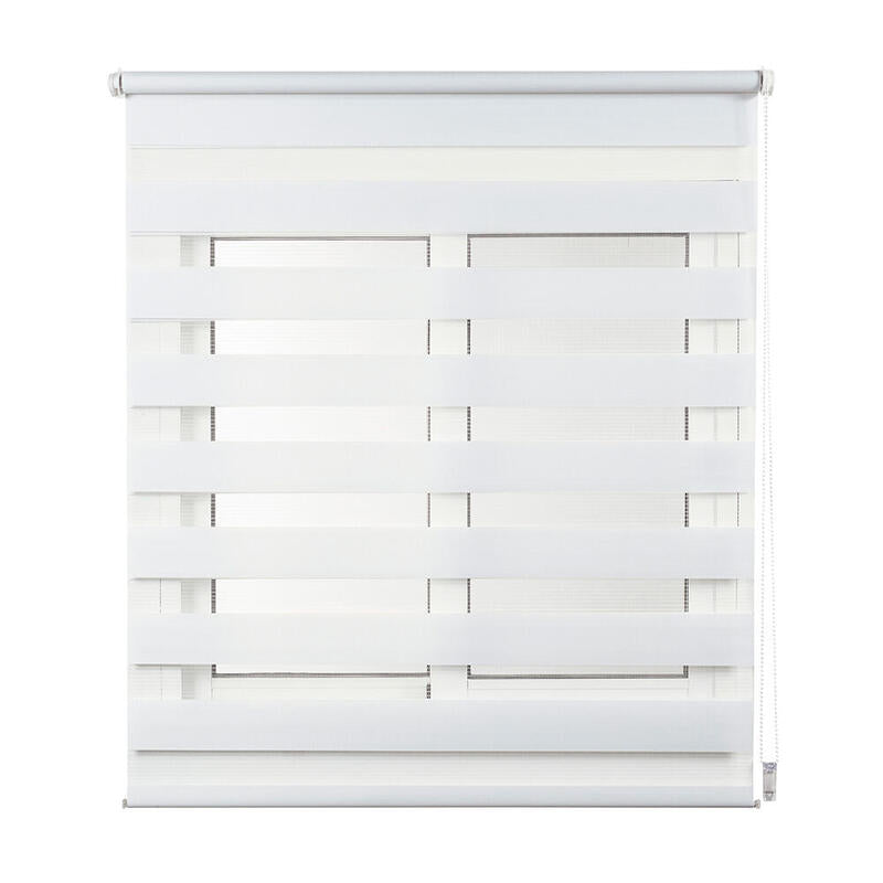 Estor Enrollable Clip&Fix Noche&Dia Blanco 150x180cm