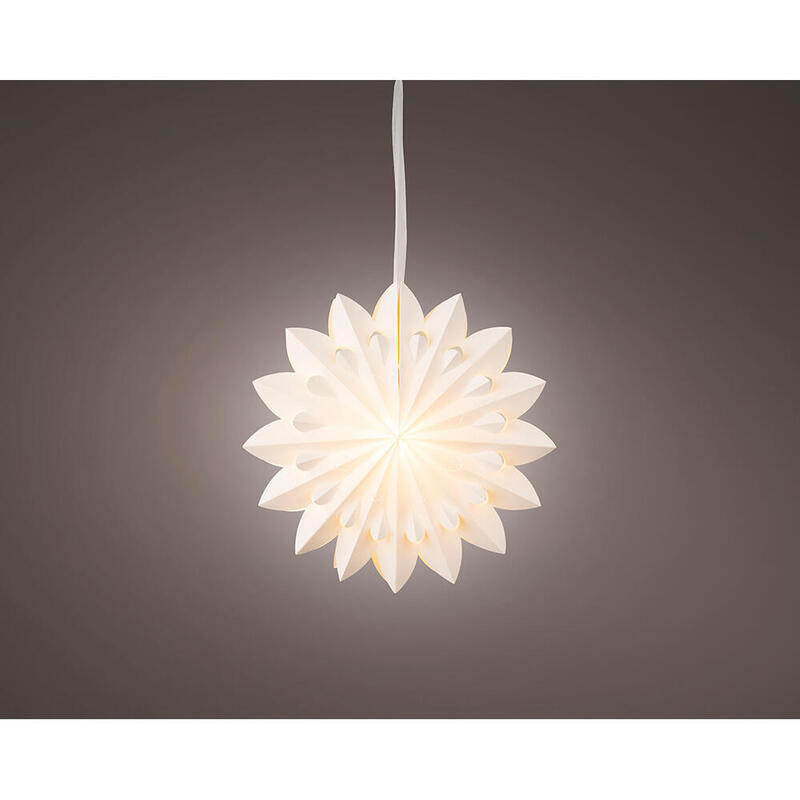 Estrella Colgante De Papel Microled, Ø40x10,5cm. Lumineo