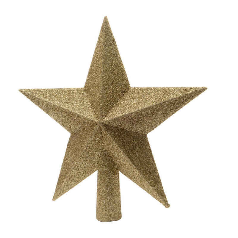 Estrella Dorada Para Arbol De Navidad 19x2,5x19cm