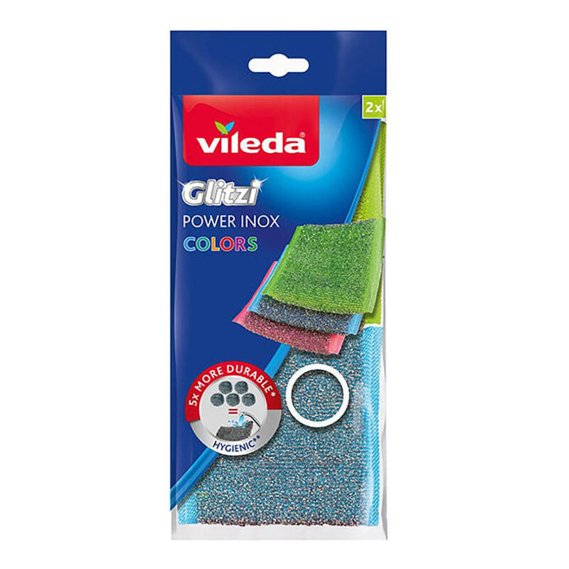 Estropajo De Acero Inoxidable Glitzi 2 Colores