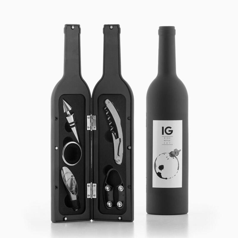 Estuche De Vino Con Forma De Botella V0100451 Innovagoods
