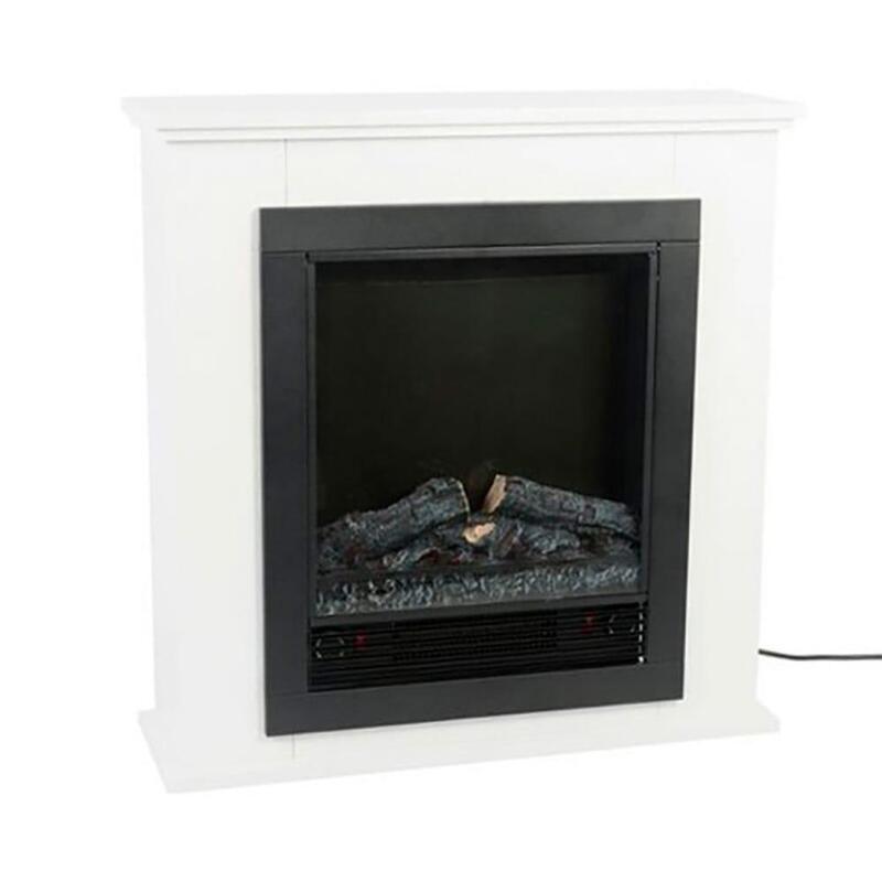 Estufa/Chimenea Eléctrica Con Repisa Modelo Lugano 1800 W