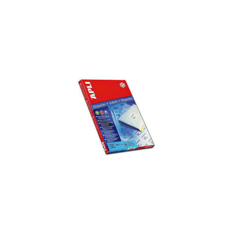 Etiquetas Adeshivas Apli 63.5 X 72 100 Hojas - Pl02416
