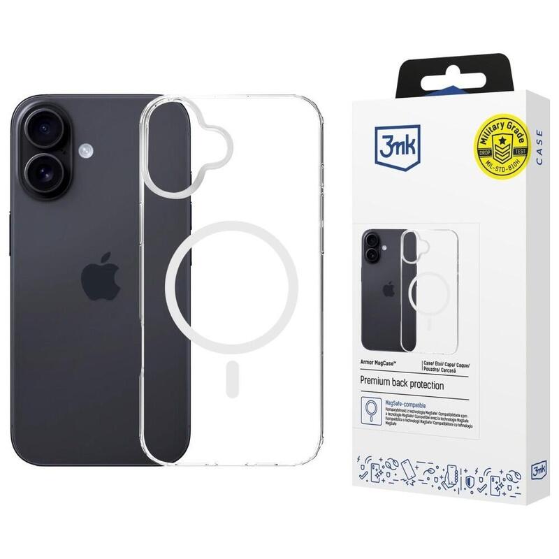 Etui Armor Magcase Do Iphone 16 Plus Magsafe Przezroczysty