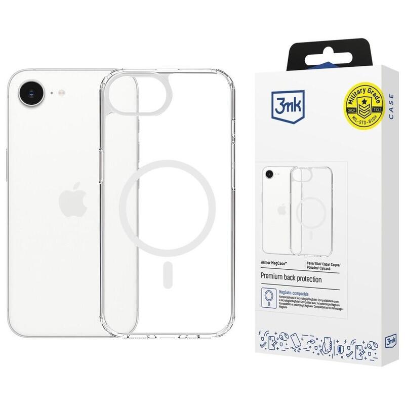 Etui Armor Magcase Para Iphone 16e/Iphone 17e Magsafe Przezroczysty