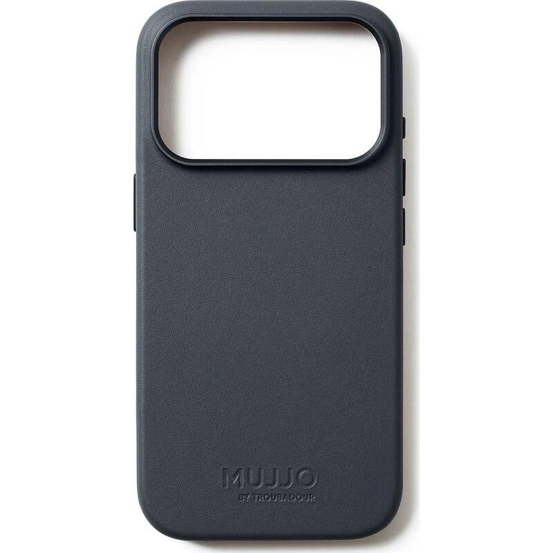 Funda Mujjo Full Leather Case Magsafe Para Iphone 17 Pro Gris