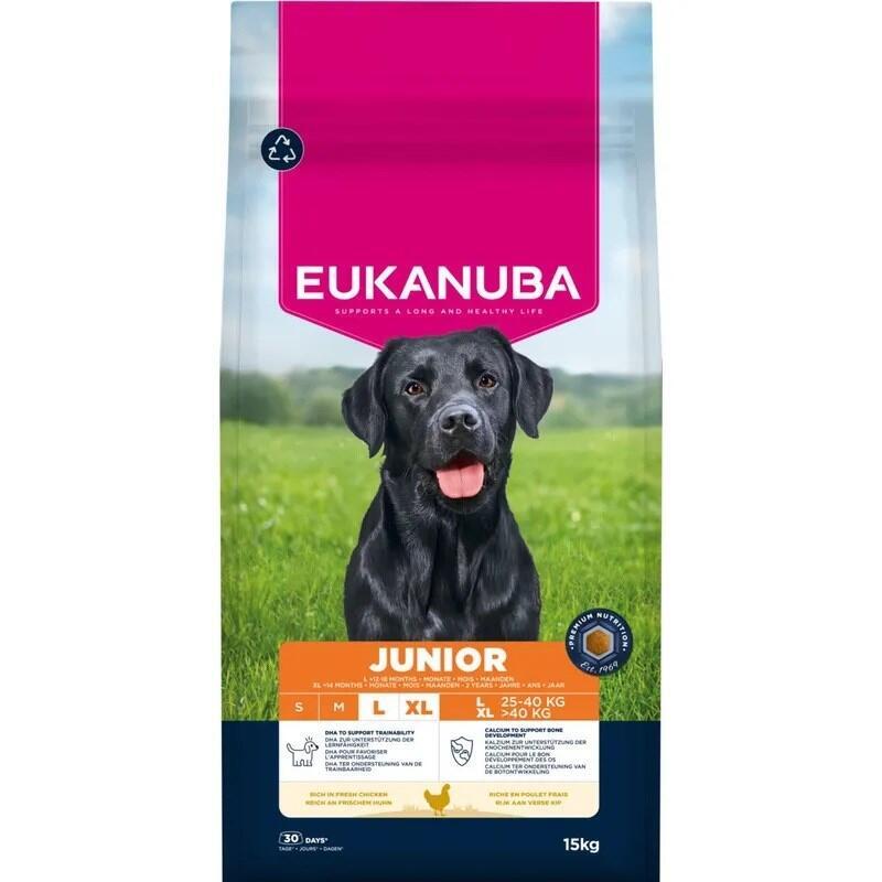 Eukanuba Premium Nutrition Junior Large & Giant Breed, Kurczak 15kg