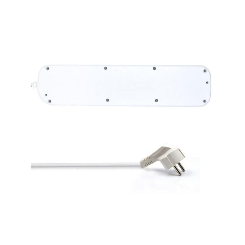 Ewent Regleta 6 Tomas Schuko Con Interruptor Individual 3m Ewent Ew3932-3m, 6 Salidas Ac, Tipo F, 3500 W, 3 M, Blanco