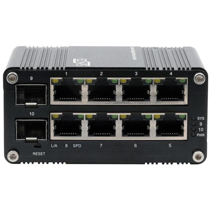 Exsys Ex-62035m-Sfp 10-Port Industrial Gigabit Mini Switch, Web Managed