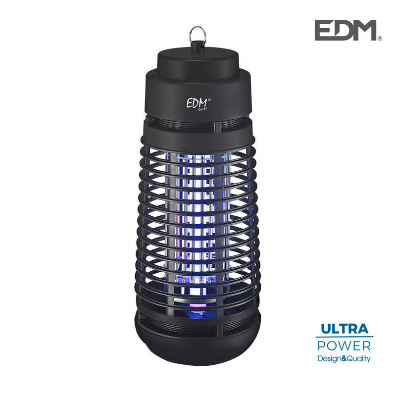 Exterminador De Insectos Electrico 1x6w Ø12x30cm Edm