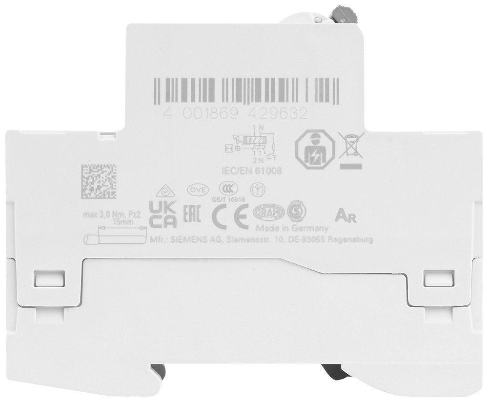 Siemens Fi-Schalter 2x25a 5sv33126 Typ A 25a 1+N-Pol 30ma 230v 2te