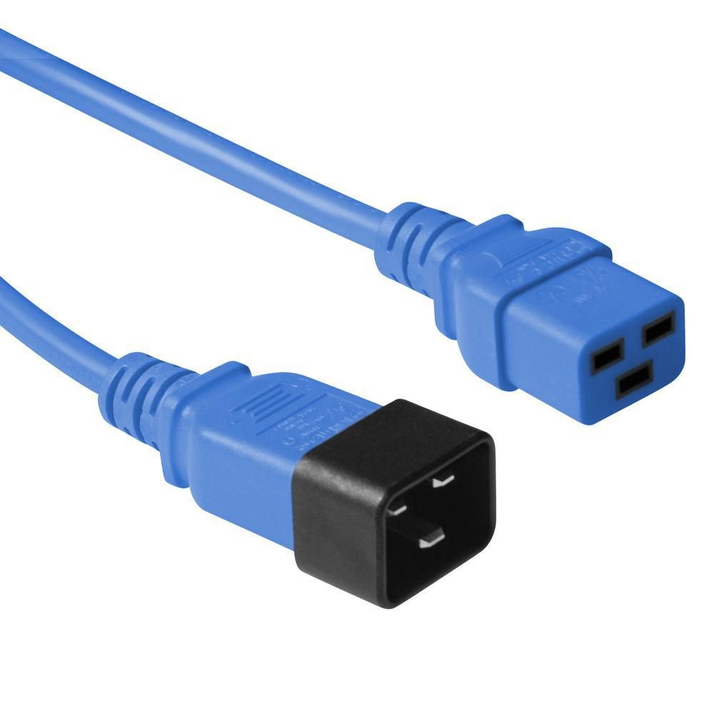 Blue Power Cable C20-F To - C19m, 0.9 M - Warranty: 300m