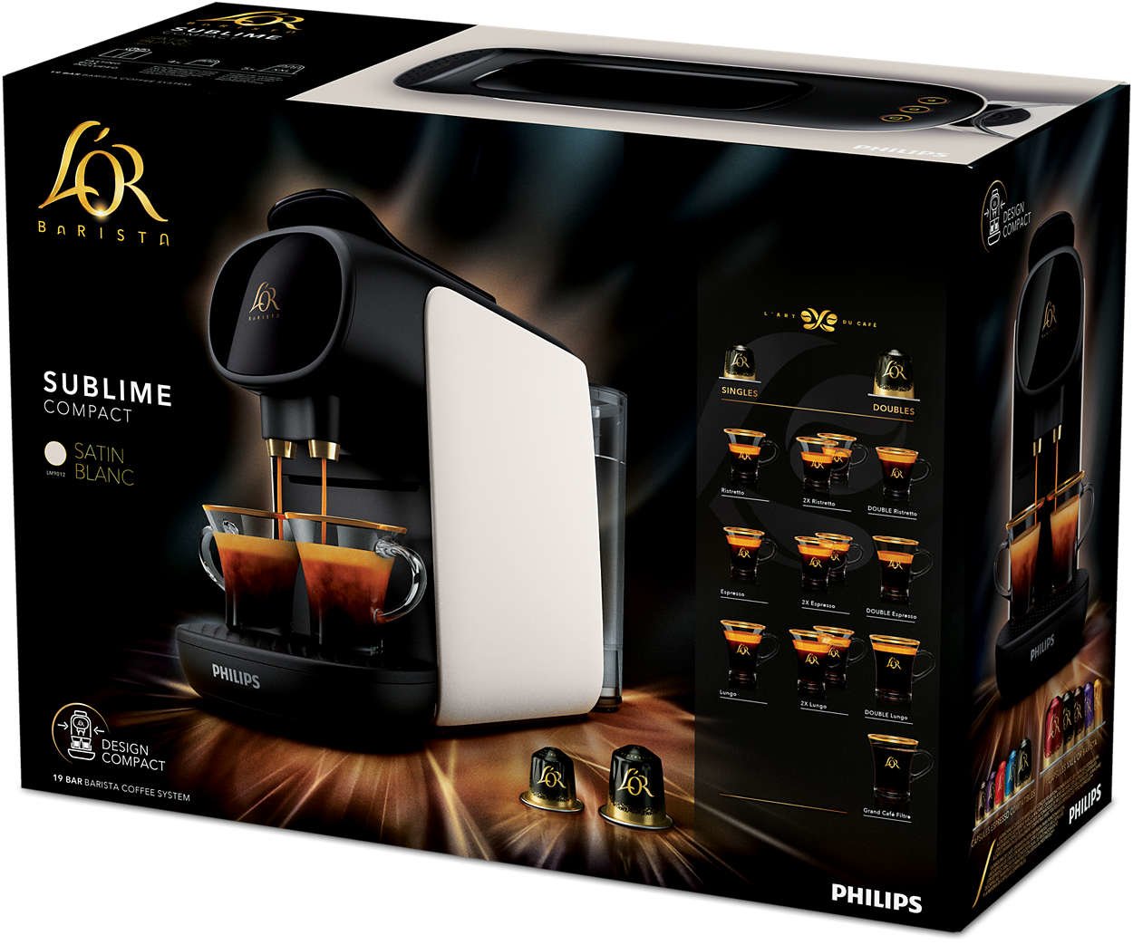 Cafetera De Cápsulas Philips L"Or Barista Sublime Satin Blanc