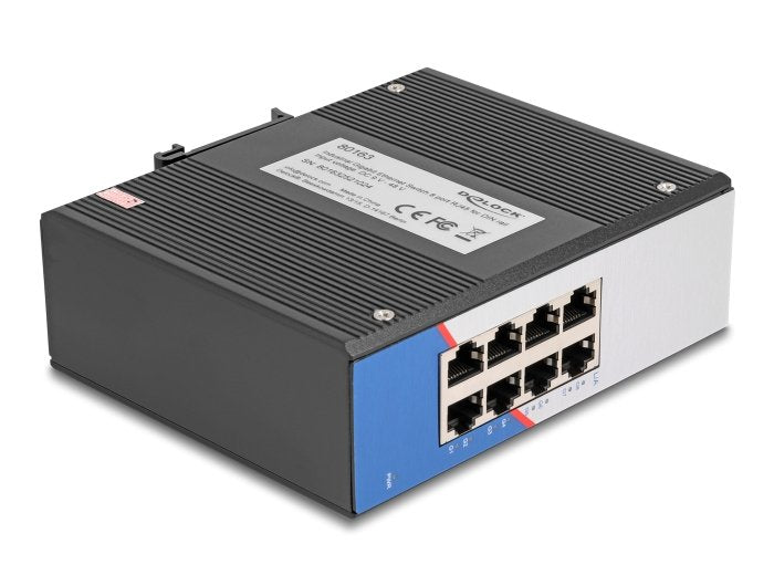 Industrie Gigabit Ethernet Switch 8 Port Rj45 Für Hutschiene