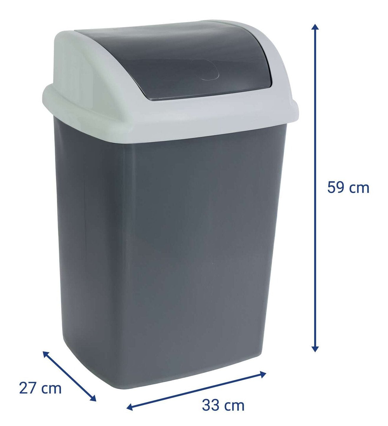 EAN 4002390095846 - MAUL 9522487 papelera 24 L Rectangular Plástico, Polipropileno (PP) Gris Oscuro, Blanco imagen 3