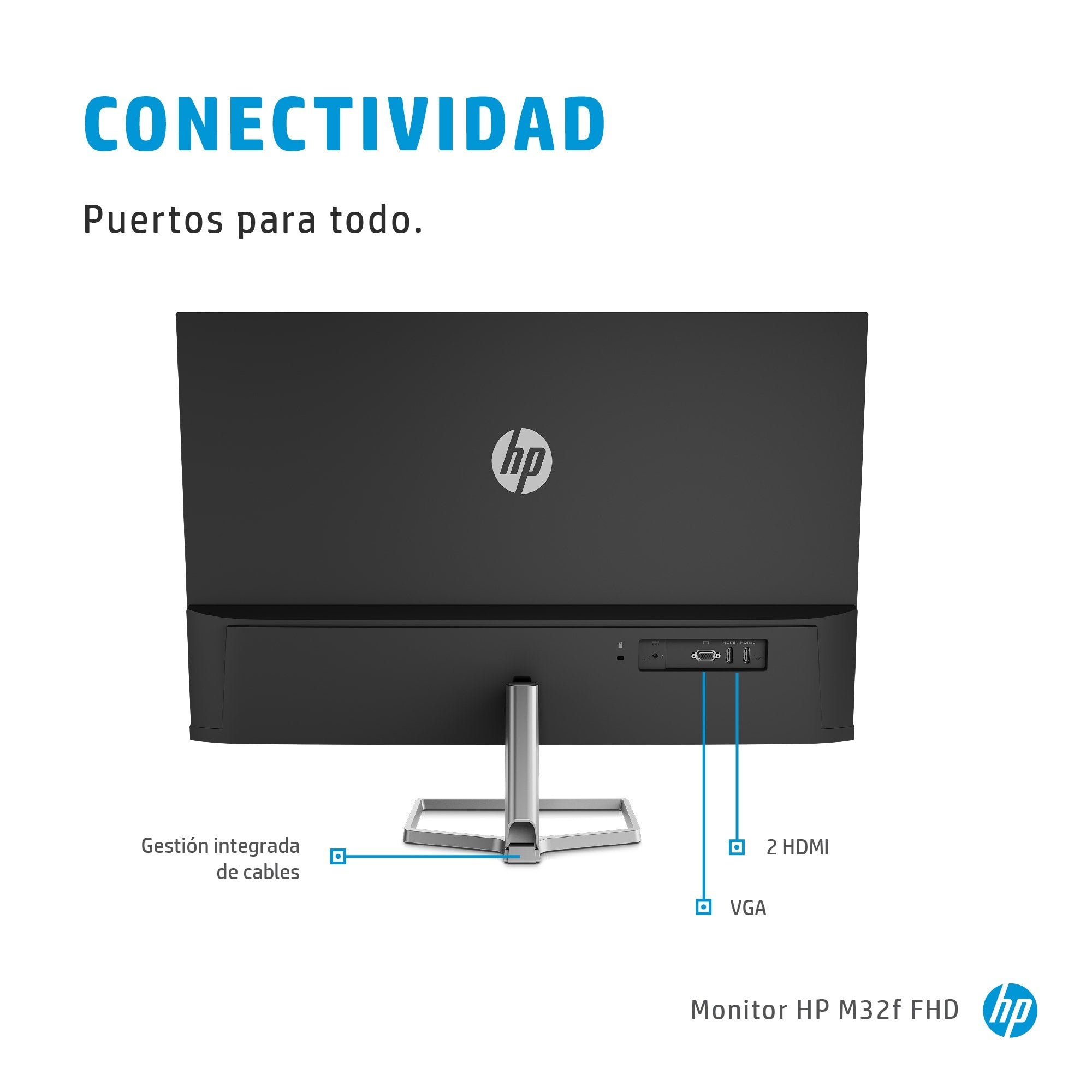 EAN 195161474101 - HP M32f FHD Monitor pantalla para PC 80 cm (31.5") 1920 x 1080 Pixeles Full HD LED imagen 11